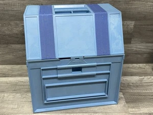 Rolykit Roll-Up Aufbewahrungskoffer Organizer Werkzeugkiste Basteln Nähen Hellblau - Bild 1 von 5