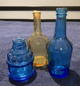 Vintage Wheaton Glass Company, NJ Trio Mini Glasflaschen Top Zustand - Bild 1 von 5