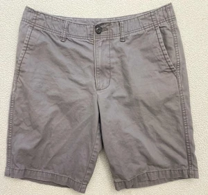 Pantalones cortos chinos antiguos azul marino gris algodón mediano 32 ajuste clásico - Imagen 1 de 8