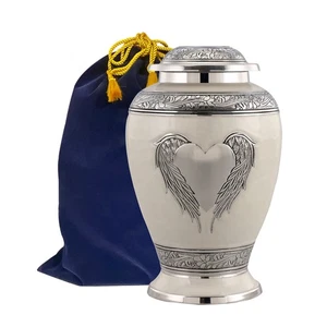 Urna Dignity Angel Wings - Urna de cremación para cenizas con alas de ángel amoroso - Handr... - Imagen 1 de 8
