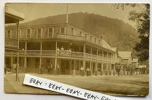 1909 HOPEWELL HOUSE HOTEL PA. BEDFORD COUNTY RARE RPPC REAL PHOTO POSTCARD - Picture 1 of 3