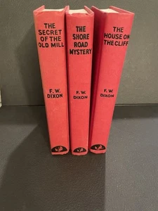 Lot 3 Vintage HARDY BOYS Red Collector’s 1991 Facsimile Edition Franklin W Dixon - Picture 1 of 5