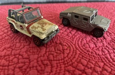 Matchbox Land Rescue Convoy Humvee Hummer gris fundido a presión y Jeep Matchbox 2017 Foto 1 de 3