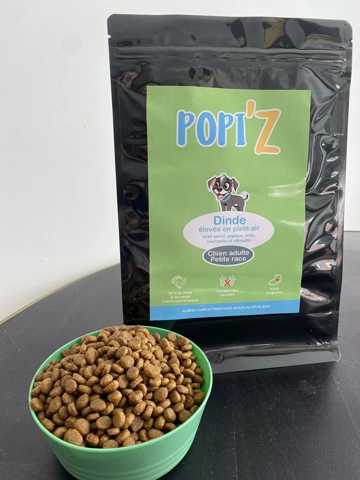 1 2kg De Croquette Popiz Chien Petite Race saveur dinde - Bild 1 von 1