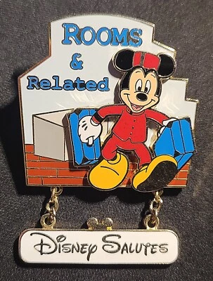 DISNEY Pin Mickey Disney Salutes Cast Members Series Rooms & Related WDW 2002 - Image 1 of 2
