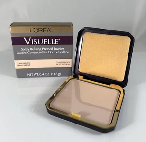 L'oreal Visuelle - Softly Refining Pressed Powder - Transparent Light Medium NEW - Picture 1 of 4