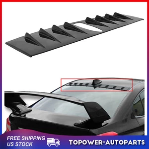 Glossy Carbon Fiber Black Roof  Spoiler For 2015-2021 Subaru WRX Sedan 4-Dr - Picture 1 of 11