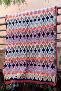 Vintage moroccan boucherouite rag rug 202 x 130 cm - Picture 1 of 14