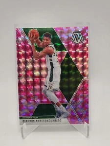 2019-20 Panini Mosaic Basketball #85 Giannis Antetokounmpo Camo Pink Prizm - Bild 1 von 2