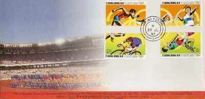 Hong Kong Olympics 4v First Day Cover 25th July 1992 - Image 1 of 2