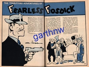 FEARLESS FOSDICK 1952 COMIC BILDREZENSION AL CAPP'S CARTOON DETECTIVE - Bild 1 von 2
