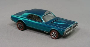 Hot Wheels 1968 Custom Cougar AQUA USA Hard Color to Find - Picture 1 of 8