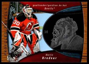 2008-09 McDonald's Upper Deck Profiles Martin Brodeur New Jersey Devils #PRO7 R8