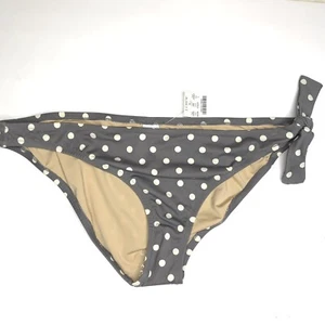 NUEVO CON ETIQUETAS J.Crew Bronceado Y Crema Lunares Parte Inferior de Bikini Corbata Ok El Lateral ~ Talla Grande - Imagen 1 de 10
