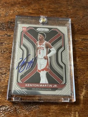 Kenyon Martin Jr Signed Prizm Rookie Card Psa Dna Coa Autographed Rockets - Image 1 of 4