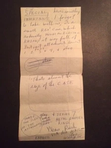 WEEGEE (ARTHUR FELLIG) HANDWRITTEN LTR SIGNED, MOVIE STUDIO, CAMERA PARTS, PHOTO - Picture 1 of 2