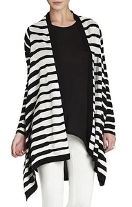 NEW BCBGMAXAZRIA ACOTAS STRIPED JACQUARD CARDIWRAP XOV4H275/A259 SIZE M/L - Picture 1 of 3