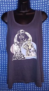 T-shirt senza maniche Star Wars Una nuova speranza retrò grigia Razorback - Junior Large - Foto 1 di 5