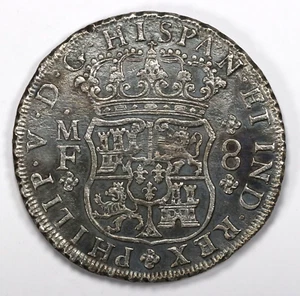 1739 Mexico Silver 8 Reales Reijgersdaal Shipwreck Dutch East India Co w/ COA - Picture 1 of 4