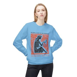 Distinctive Design Women Sweatshirt, Trendy Graphic Pullover, Unique Print - Picture 1 of 17