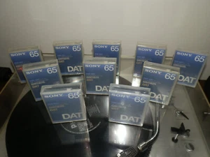 LOT 10 CASSETTE DAT AUDIO SONY PDP-65C PRO PLUS NEW SEALED BLANK TAPE HIGH END!! - Photo 1/2
