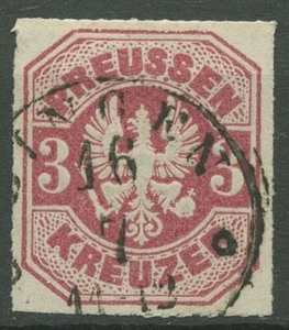 Prusia 1867 águila de escudo 24 estampados Thurn y taxis K1 BINGEN - Imagen 1 de 1