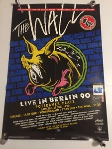 ROGER WATER...89x61cm/35"x24"...THE WALL...BERLÍN 1990 AUSSIE PROMO CARTEL - Imagen 1 de 13