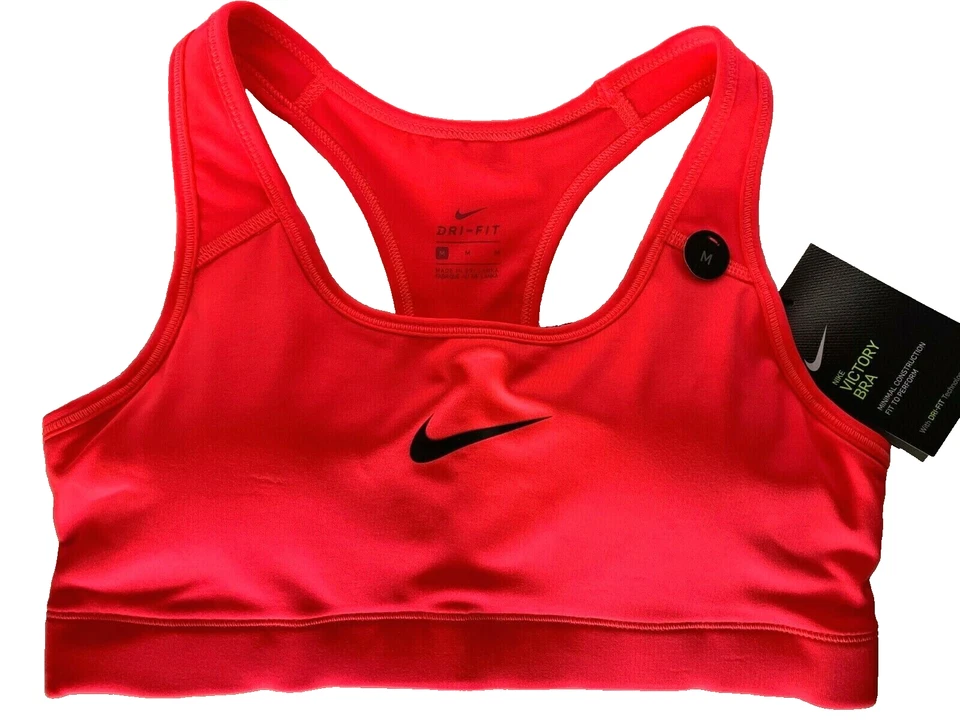 NEW! NIKE [M] Women VICTORY Medium Support Sports Yoga/Gym Bra-Pink AH8645-617 - Image 1 of 1
