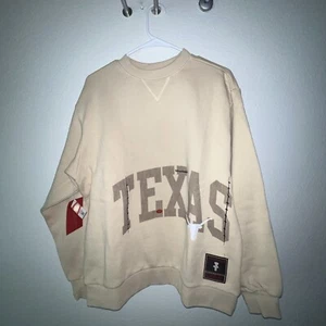 Travis Scott Cactus Jack UT Texas Longhorns Cream Sweater Medium - Picture 1 of 4