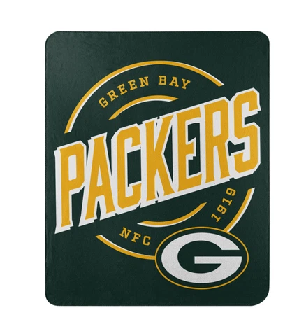 NEW Football NFL Licensed Green Bay Packers Fleece Throw Blanket 50" X 60" Cover