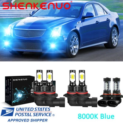6x LED Headlight Hi Lo Fog Light Bulbs For Cadillac CTS 2003 2004 2005 2006 2007 - Image 1 of 4