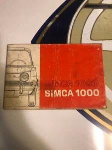 Simca mille 1000 uso manutenzione - Picture 1 of 1