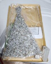 14" Tall Avon Silver Beaded Majestic Lighted Christmas Tree Battery Operated