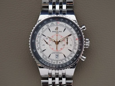 Breitling Montbrillant Legende A23340 46mm White Dial Chronograph Very Clean!! - image 1 of 4