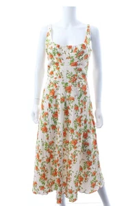 Vestido midi Emilia Wickstead estampado floral crepé texturizado / Multi - Imagen 1 de 4