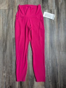 Neu mit Etikett lululemon Align hoch geschnittene Hose mit Taschen 25" leidenschaftliches Pink Größe 6 NEU - Bild 1 von 5