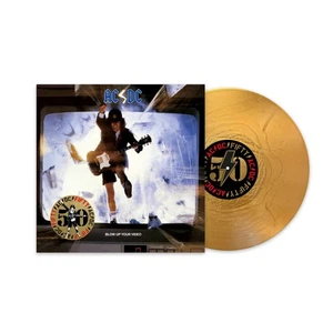 AC/DC Blow Up Your Video LP vinyl Europe Sony 2024 50th Anniversary Gold vinyl - Picture 1 of 3