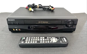 Sony SLV-N55 VCR VHS Player recorder Hi-Fi Stereo W/ Remote Tested - Picture 1 of 3
