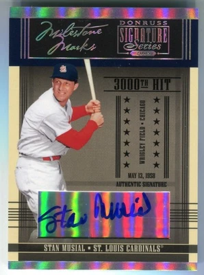 Stan Musial CARDINALS 2005 Donruss Signature Series Autograph #MM-6 Auto - Image 1 of 2