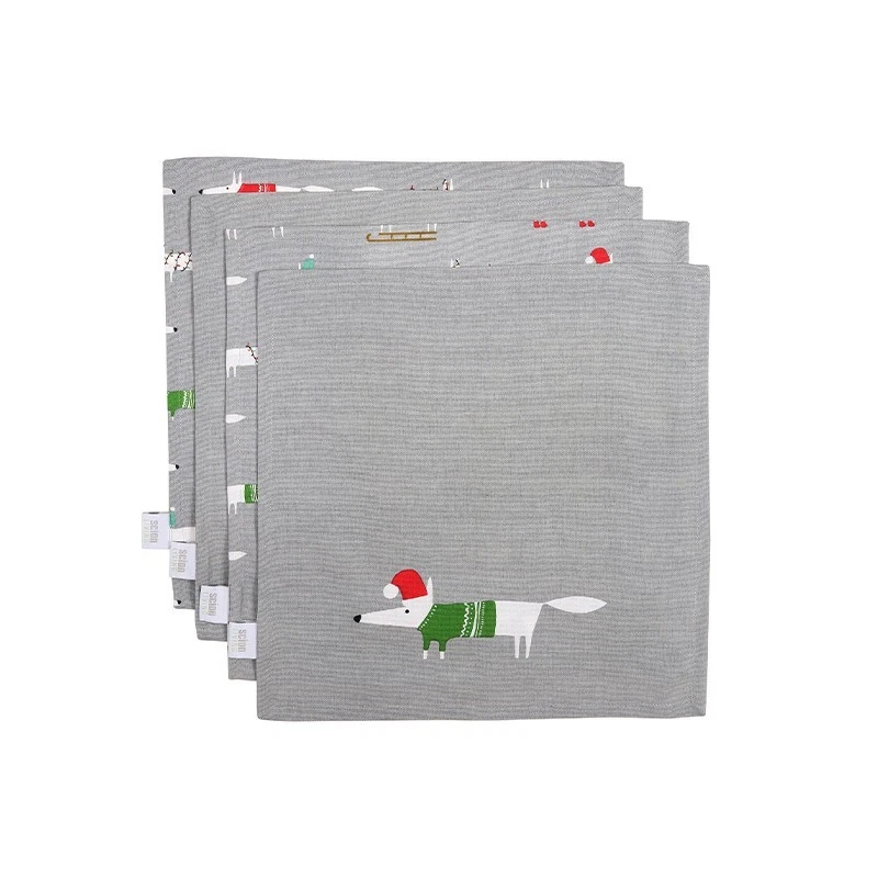 Scion Mr Fox Christmas Napkins - Set of 4 - Image 1 of 1