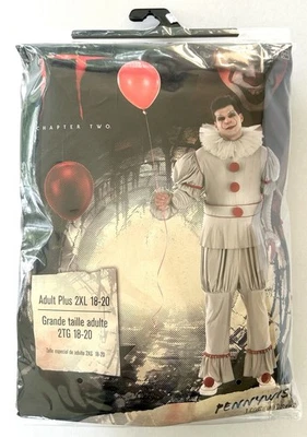 Pennywise Halloween Disfraz Disfraz Adulto Talla Grande XXL Nuevo IT Payaso Foto 1 de 4