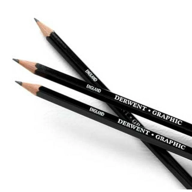 Derwent Graphic Drawing Pencils - 9B 8B 7B 6B 5B 4B 3B 2B B HB F H 2H 3H 4H - 9H - Image 1 of 1