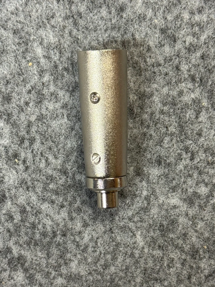 XLR3  Male Plug To RCA Phono Socket Adaptor - Image 1 of 3