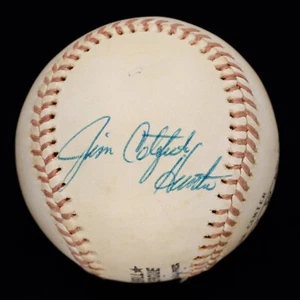 Circa 1974 Vintage Jim Catfish Hunter Single Signed ONL Ball JSA Sticker Only - Picture 1 of 5