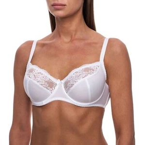 Underwire Comfort Bra Minimizer Unlined Plus Size Sexy Comfortable Lace Comfy - Picture 1 of 19