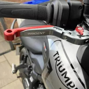 Triumph Trident 660 2021-2025 Titanium Adjustable Extendable Brake Clutch Levers - Picture 1 of 13