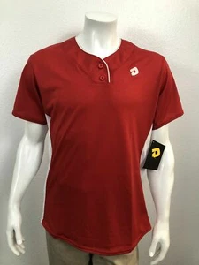 Jersey Demarini Mujer Niña T600 2 Botones Rojo Escarlata Grande Nuevo con Etiquetas - Imagen 1 de 7