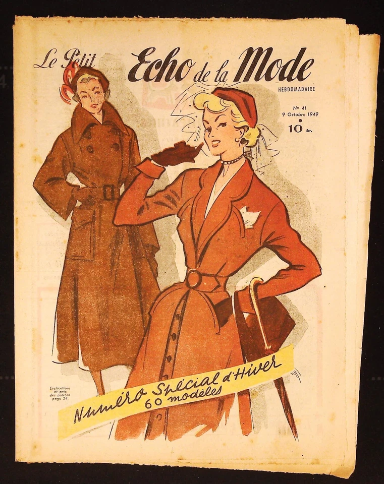 Le Petit Echo de la Mode année 1949, Ancien magazine Français N°41 - Photo 1/1