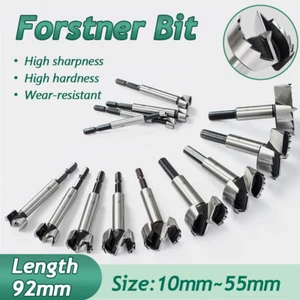 Forstner Bit Hinge Hole Boring Cutter Wood Drill Bit 1/4" Hex Shank Woodworking - Picture 1 of 27