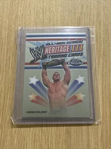 2008 Topps WWE Heritage Chrome John Cena Checklist #100 - Picture 1 of 2